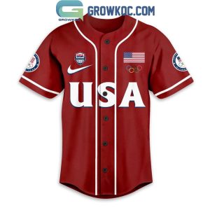 USA Women’s National Team Olympic Paris 2024 Personalized Baseball Jersey