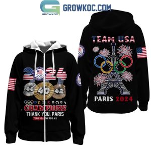 United States Olympic Team Champions Thank You Paris Hoodie T-Shirt