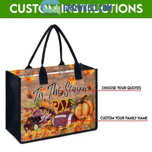 Washington Commanders Welcome Fall Season Personalized Canvas Tote Bag