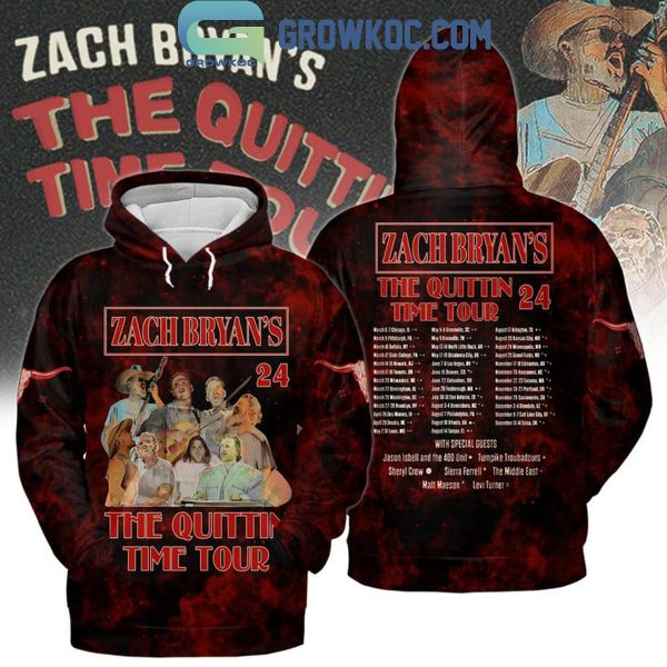 Zach Bryan 2024 The Quitin’ Tour Hoodie T Shirt