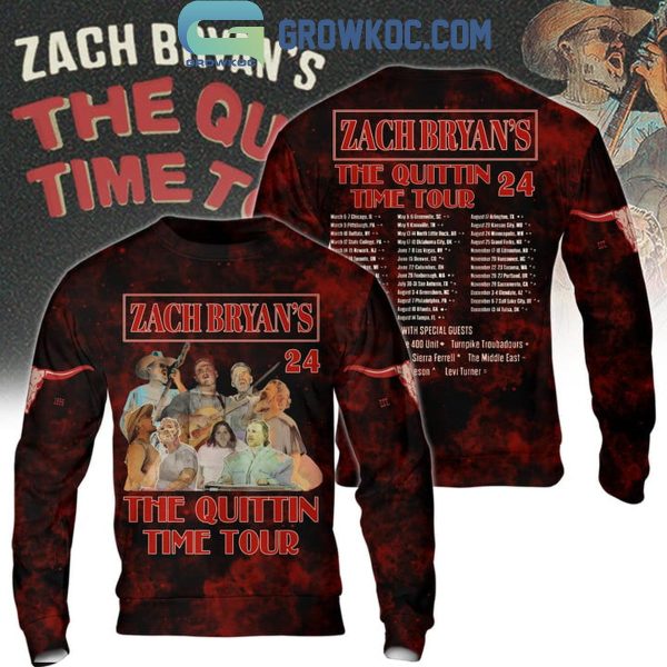 Zach Bryan 2024 The Quitin’ Tour Hoodie T Shirt