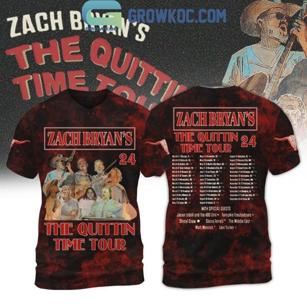 Zach Bryan 2024 The Quitin’ Tour Hoodie T Shirt