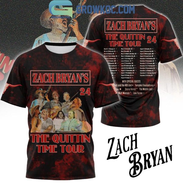 Zach Bryan 2024 The Quitin’ Tour Hoodie T Shirt