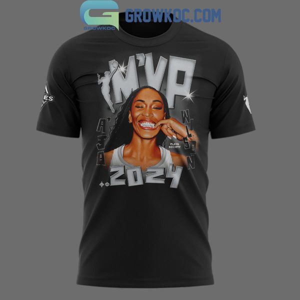 A’ja Wilson WNBA 2024 MVP Las Vegas Aces Basketball Team Hoodie T-Shirt