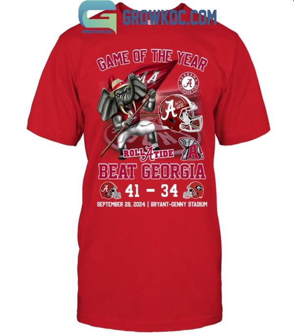 Alabama Crimson Tide Beat Georgia Bulldogs Game Of The Year 2024 T-Shirt