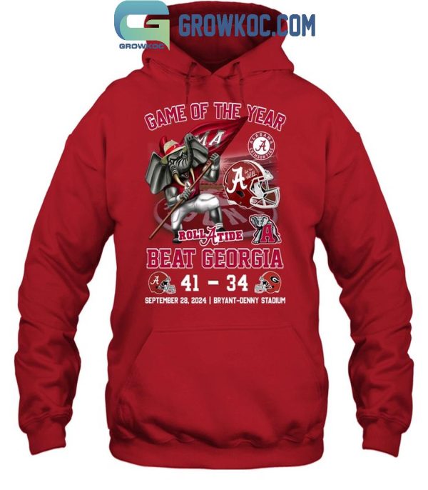 Alabama Crimson Tide Beat Georgia Bulldogs Game Of The Year 2024 T-Shirt