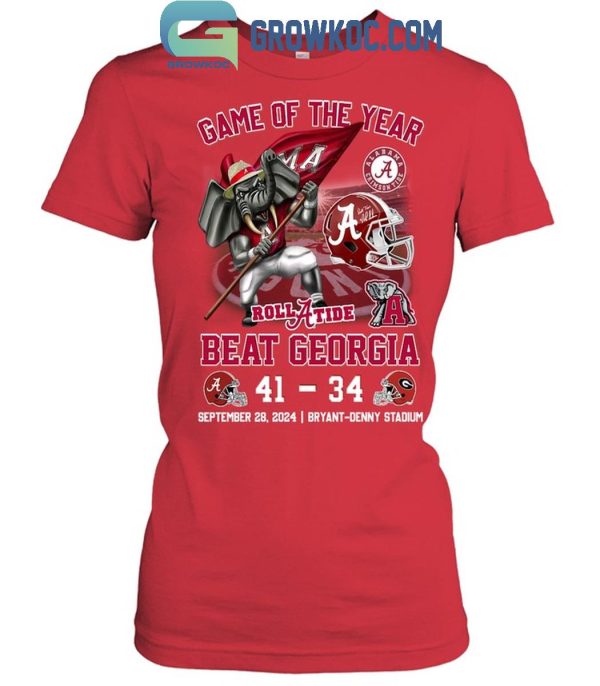 Alabama Crimson Tide Beat Georgia Bulldogs Game Of The Year 2024 T-Shirt