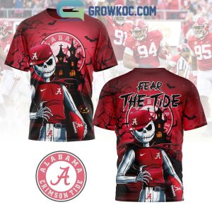 Alabama Crimson Tide Fear Jack Skellington And The Tide Hoodie T-Shirt