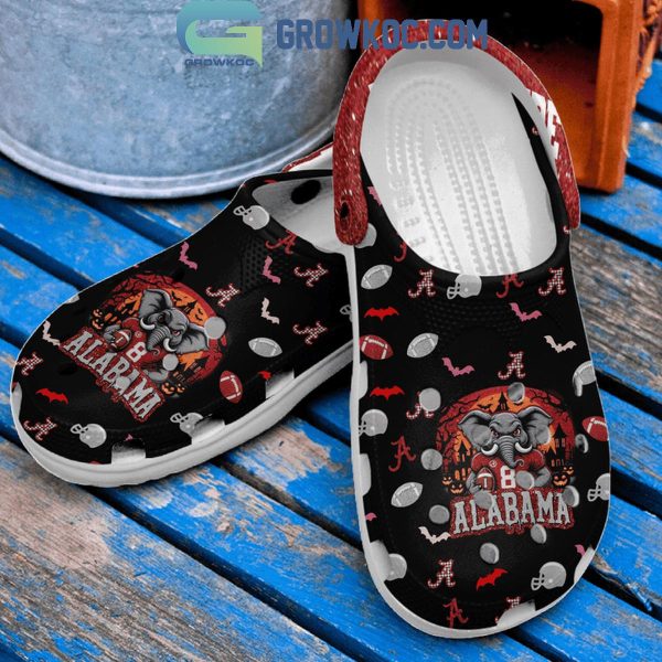 Alabama Crimson Tide Football Halloween Fear The Tide Crocs Clogs