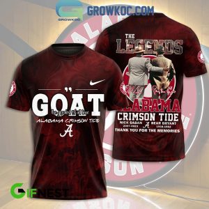 Alabama Crimson Tide Goat 2024 Nick Saban Bear Bryant Hoodie T-Shirt