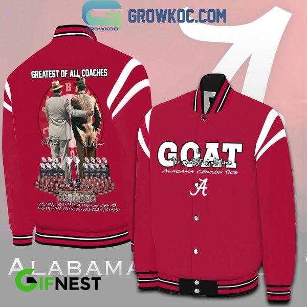 Alabama Crimson Tide Greatest Of All Coaches 2024 Baseball Jacket