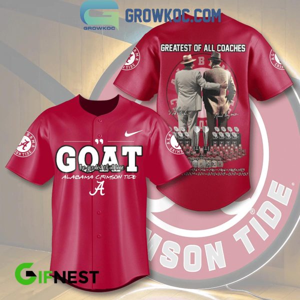 Alabama Crimson Tide Greatest Of All Coaches 2024 Baseball Jersey