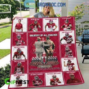 Alabama Crimson Tide Greatest Of All Coaches 2024 Fleece Blanket Quilt