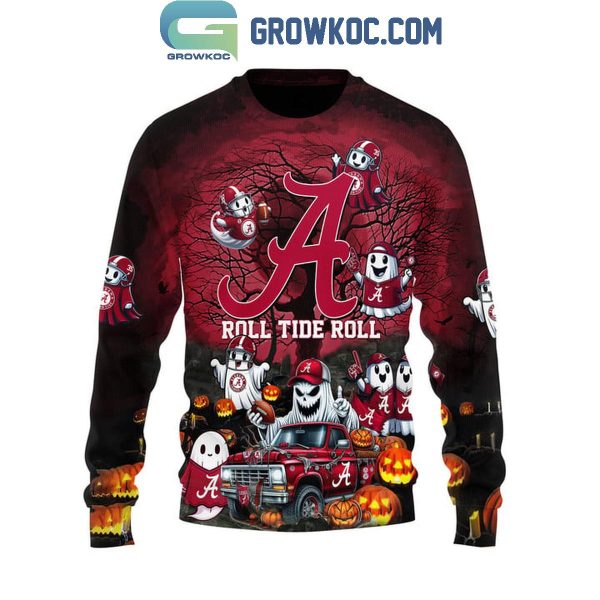 Alabama Crimson Tide Roll Tide Roll Halloween Ghost Story Hoodie T-Shirt