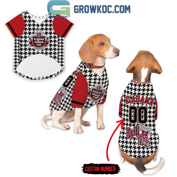 Alabama Crimson Tide We Are The Tide Personalized Pet Baseball Jersey