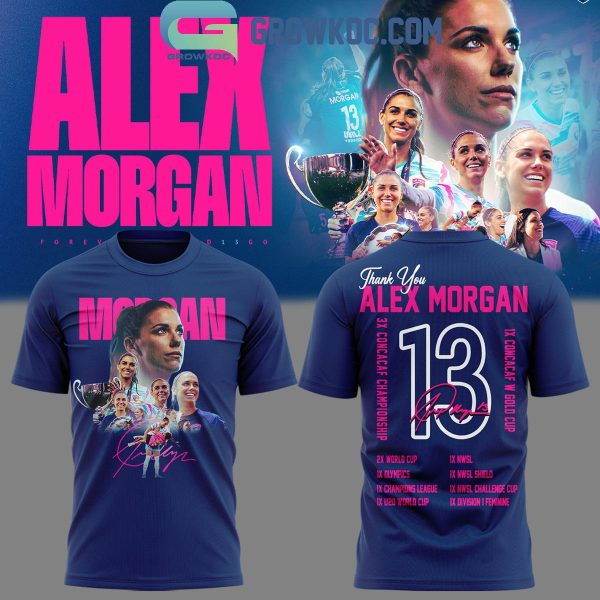 Alex Morgan Thank You San Diego Wave FC The Goat 2024 Hoodie T-Shirt