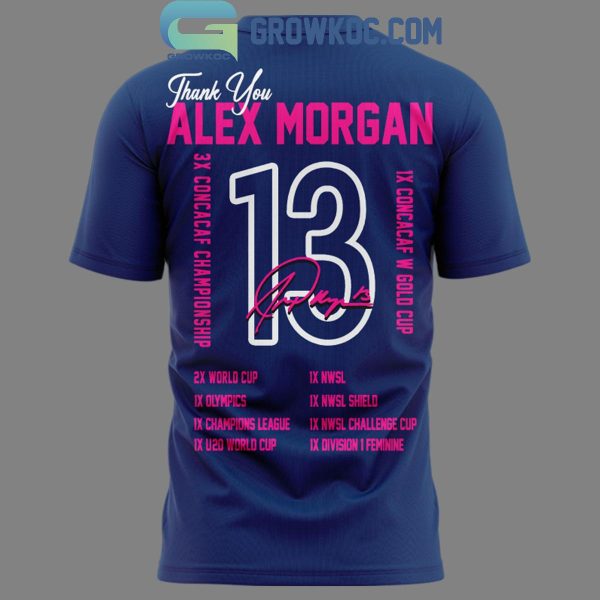 Alex Morgan Thank You San Diego Wave FC The Goat 2024 Hoodie T-Shirt