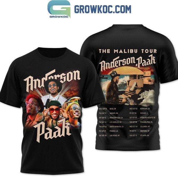 Anderson Paak The Malibu Tour 2024 Schedule Hoodie T-Shirt