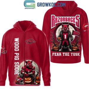 Arkansas Razorbacks Fear The Tusk Woo Pig Sooie Hoodie T-Shirt