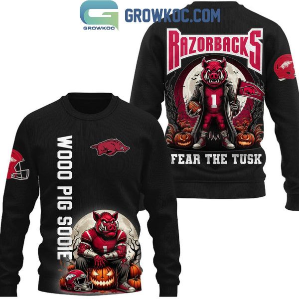 Arkansas Razorbacks Fear The Tusk Woo Pig Sooie Hoodie T-Shirt