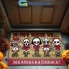 Alabama Crimson Tide In This House We Love Halloween Horror Movies Doormat