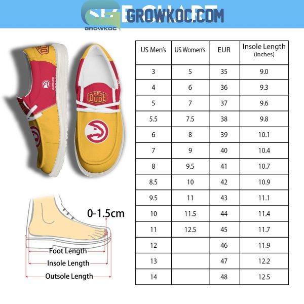 Atlanta Hawks 2024 Personalized Hey Dude Shoes