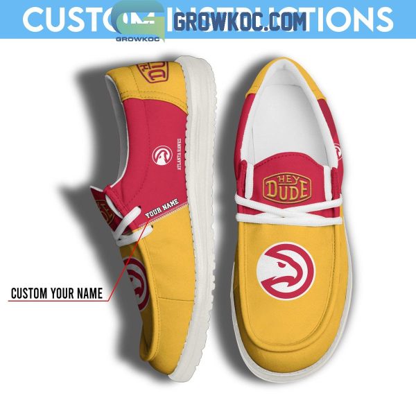 Atlanta Hawks 2024 Personalized Hey Dude Shoes