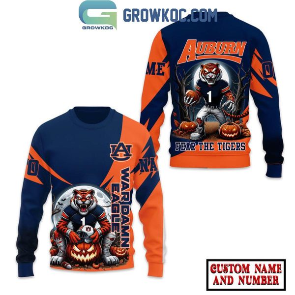 Auburn Tigers Fear The Tigers 2024 Halloween Personalized Hoodie T-Shirt