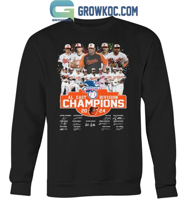 Baltimore Orioles AL East Division Champs 2024 Baseball T-Shirt