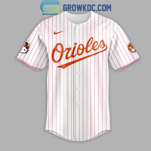 Baltimore Orioles Celebrating Hello Kitty 2024 Baseball Jersey