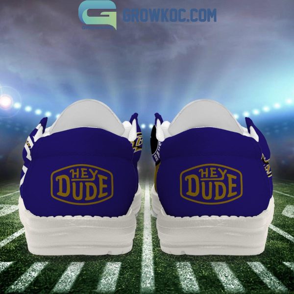 Baltimore Ravens 2024 Version Personalized Hey Dude Shoes