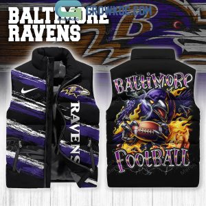 Baltimore Ravens Football 2024 Sleeveless Puffer Jacket