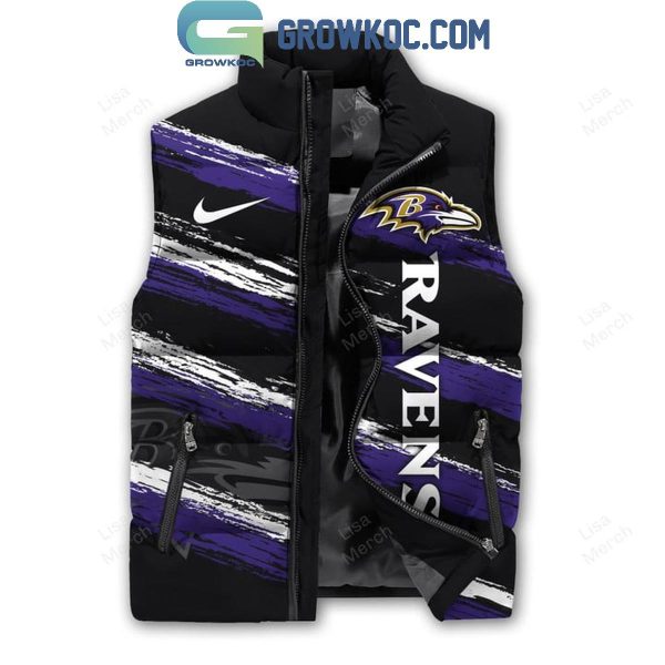 Baltimore Ravens Football 2024 Sleeveless Puffer Jacket