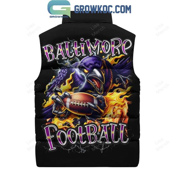 Baltimore Ravens Football 2024 Sleeveless Puffer Jacket