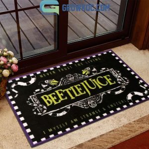 Beetlejuice 2024 Never Trust The Living I Am Strange And Unusual Doormat