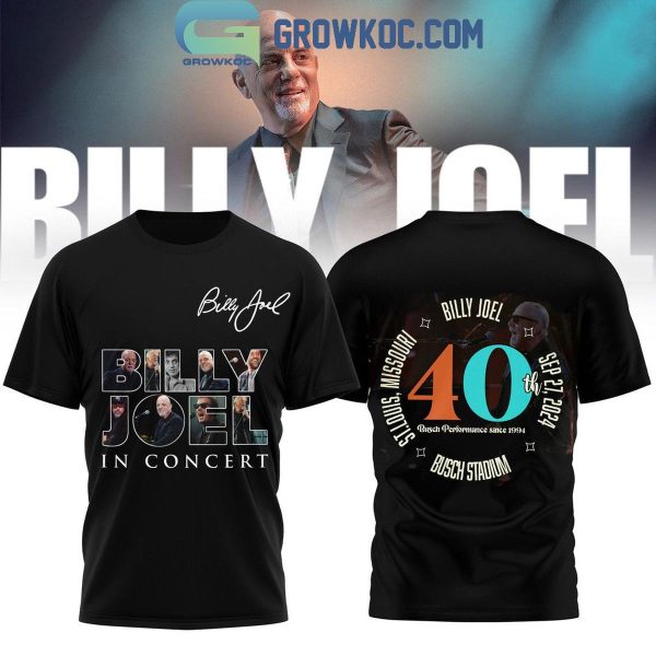 Billy Joel In Concert 40 Busch Performance Since 1994 Hoodie T-Shirt