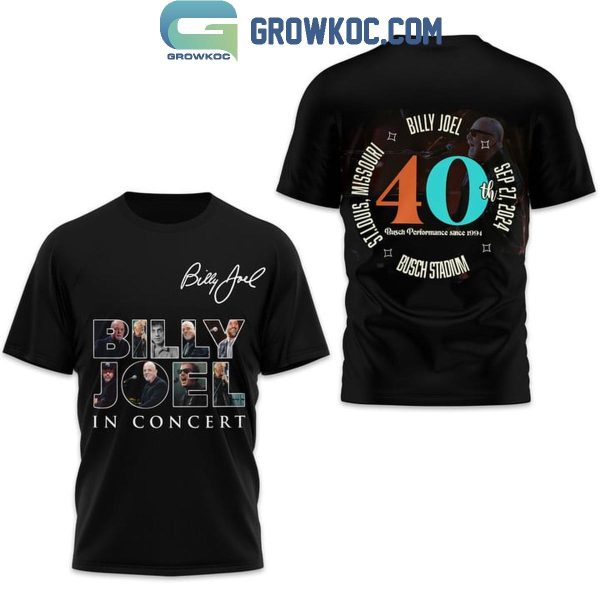 Billy Joel In Concert 40 Busch Performance Since 1994 Hoodie T-Shirt