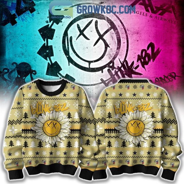 Blink 182 Sunflower Angels And Airways Ugly Sweater