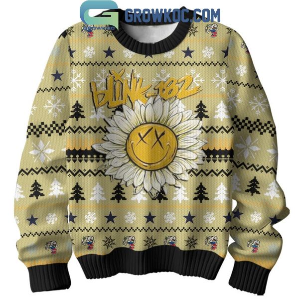 Blink 182 Sunflower Angels And Airways Ugly Sweater