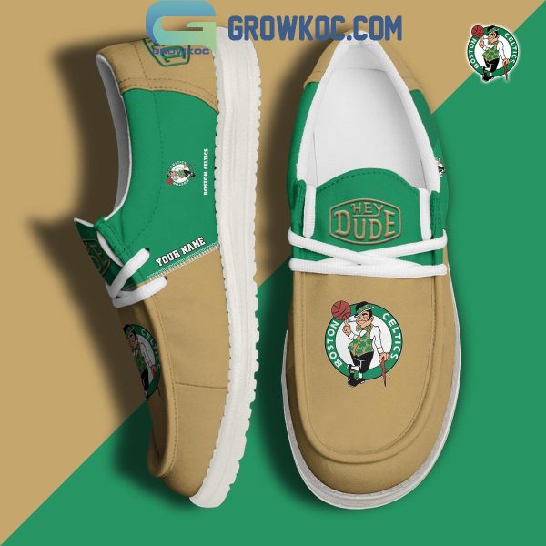 Boston Celtics 2024 Personalized Hey Dude Shoes