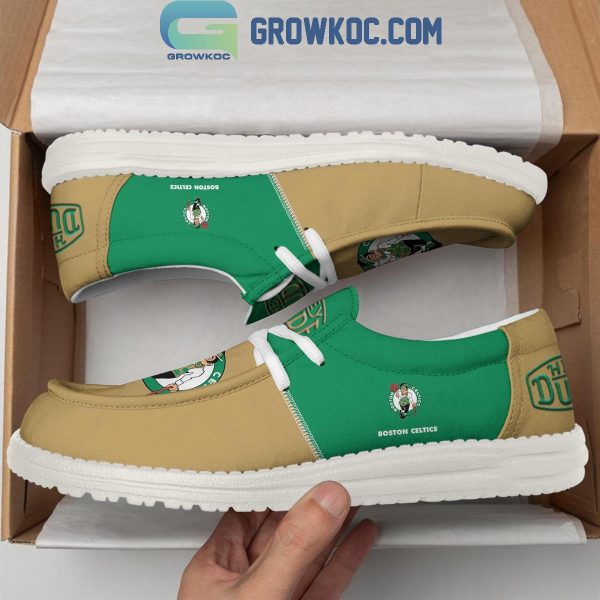 Boston Celtics 2024 Personalized Hey Dude Shoes