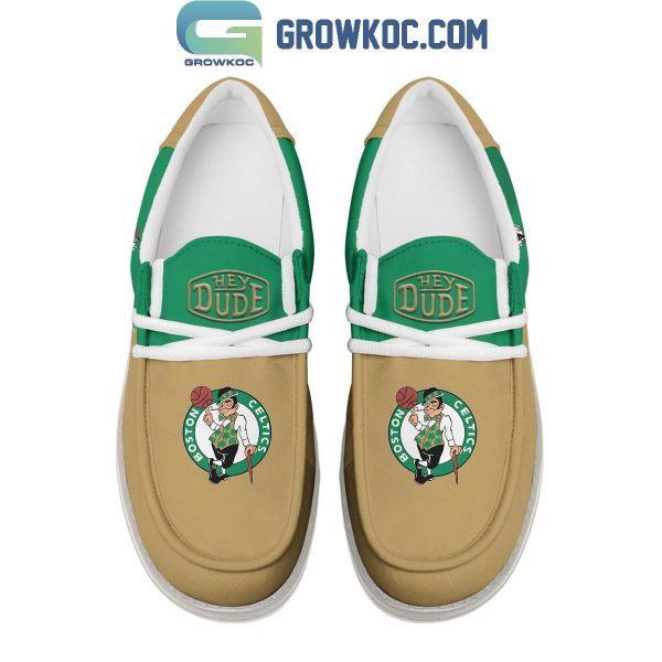 Boston Celtics 2024 Personalized Hey Dude Shoes