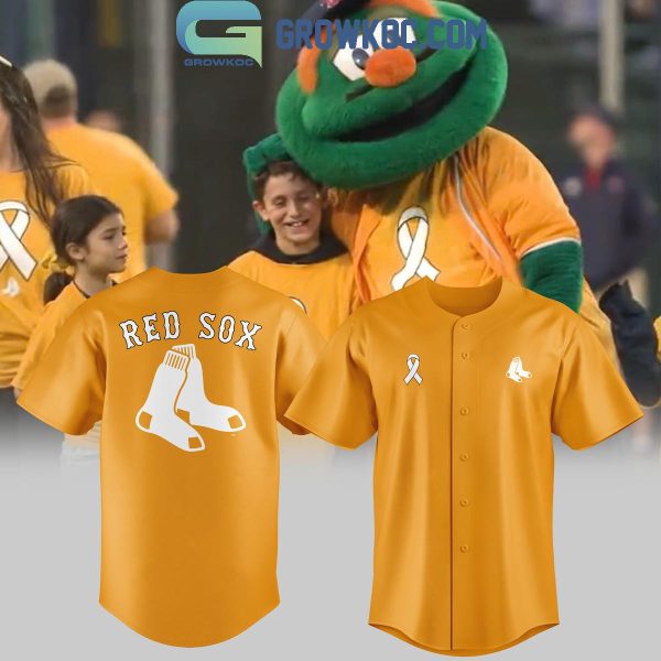 Boston Red Sox Honoring Childhood Cancer Awareness Month Baseball Jersey