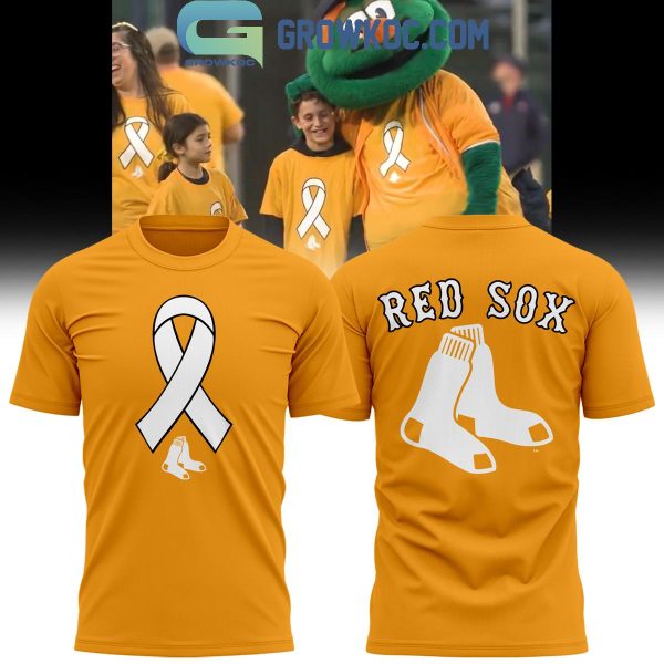 Boston Red Sox Honoring Childhood Cancer Awareness Month Hoodie T-Shirt