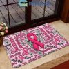 Breast Cancer Awareness HOPE Breast Cancer Fighters Pink Ribbon Doormat