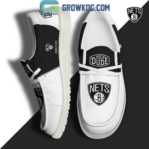 Brooklyn Nets 2024 Personalized Hey Dude Shoes