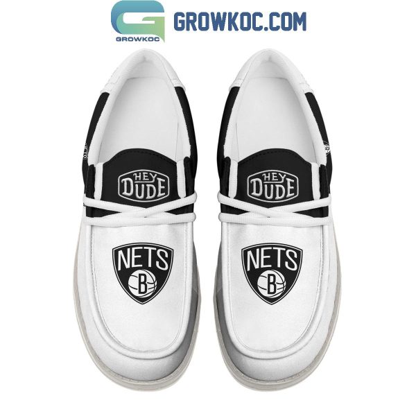 Brooklyn Nets 2024 Personalized Hey Dude Shoes