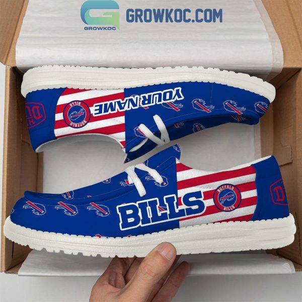 Buffalo Bills 2024 Version Personalized Hey Dude Shoes