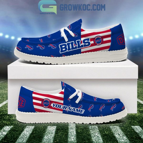 Buffalo Bills 2024 Version Personalized Hey Dude Shoes