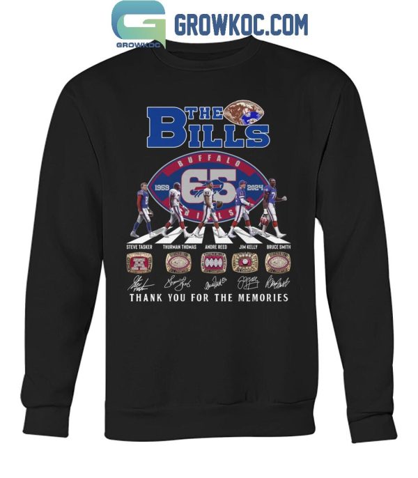 Buffalo Bills The Bills Of Super Bowl Rings Thank You For 65 Years T-Shirt